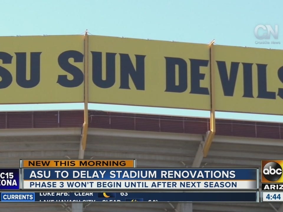 ASU to delay stadium renovations