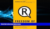 FAVORITE BOOK  Freedom of Expression: Resistance and Repression in the Age of Intellectual Property