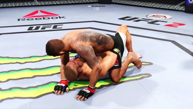 Conor McGregor vs Rafael Dos Anjos - Full Fight (Simulation)