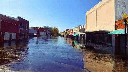 Drone Video Shows Town of Fair Bluff Still Under Water