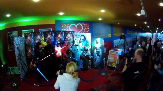 Human Robotics- Daft Punk , DJ Charity & Darth Maul beim STAR WARS Filmevent - UCI Kino Dresden