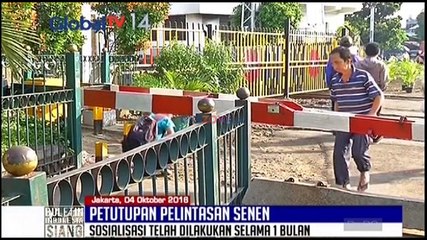 Pemberlakuan Penutupan Jalur Perlintasan Senen