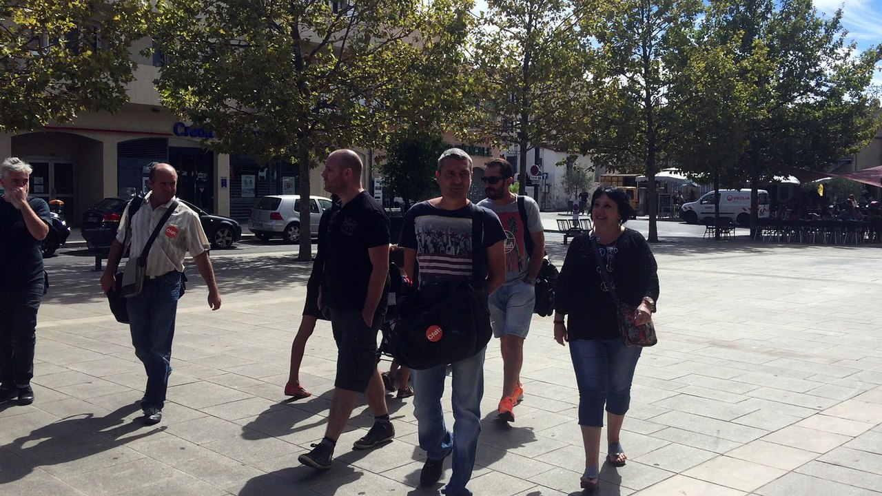 Action TPE de la Cfdt du Var à Six Fours Les Plages le 15 septembre 2016