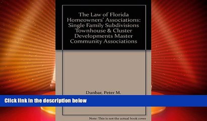 Big Deals  The Law of Florida Homeowners  Associations: Single Family Subdivisions Townhouse