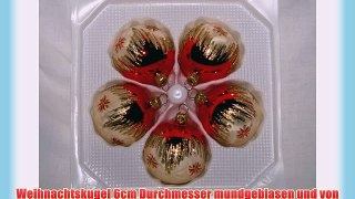 Christbaumkugel 6cm Tradition von Jingle Bells Lauscha