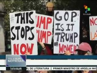 EE.UU.: mujeres en Nueva York protestan contra Donald Trump