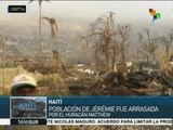 Haití: Jérémie, la ciudad más devastada por el huracán Matthew