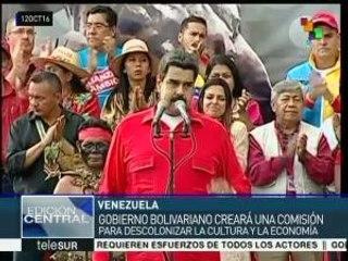 Maduro anuncia creación de Comisión Presidencial de Descolonización