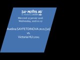#1 Avelina SAYFETDINOVA (RUS) vs. Victoria HU (USA) - 2ème tour tableau final - Les Petits As 2016