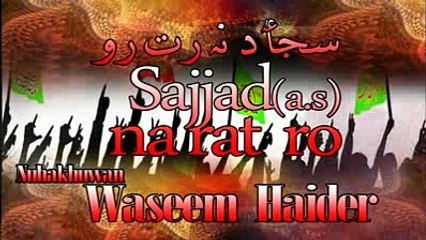 Sajjad a.s na rat ro recited by waseem hyder