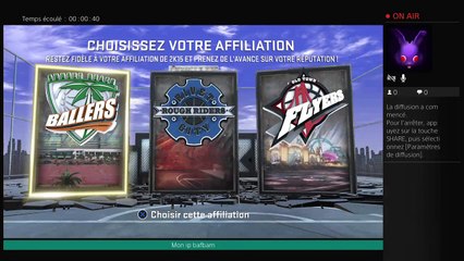 Diffusion PS4 en direct de Nba2k16 Mon parc le debut #1 (6)