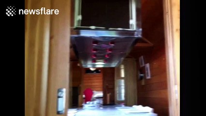 Man spends thousands building luxury, wooden caravan by hand