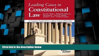 Must Have PDF  Leading Cases in Constitutional Law, A Compact Casebook for a Short Course