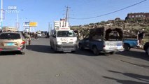Yemen: More than 140 killed by air strikes at funeral - BBC News