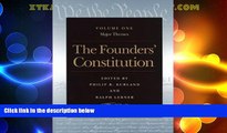 Big Deals  The Founders  Constitution : Major Themes, Volume 1  Full Read Best Seller