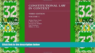 Big Deals  Constitutional Law in Context: Volume 1 - Third Edition (Carolina Academic Press)  Best
