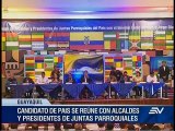 Lenín Moreno se reúne con alcaldes de Guayas