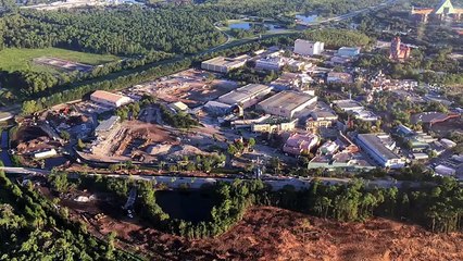 Aerial View of the Demolition at Disneys Hollywood Studios as of August 2016