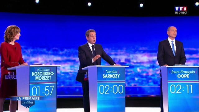 Débat des primaires - Sarkozy : « Je ne serai pas la Martine Aubry de droite »