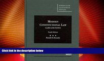 Must Have PDF  Modern Constitutional Law, Cases and Notes, 10th (American Casebooks) (American