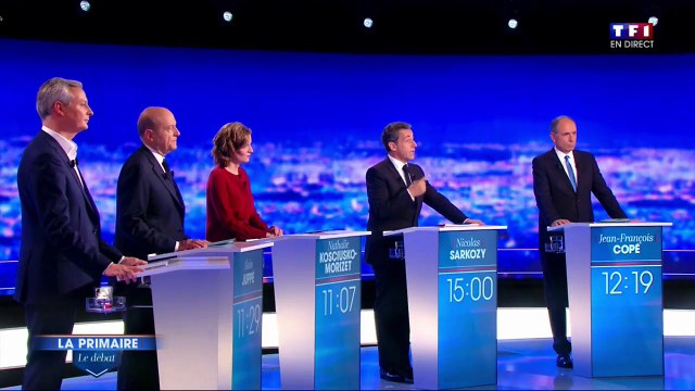 Débat des primaires - Sarkozy : Ici, c'est la France
