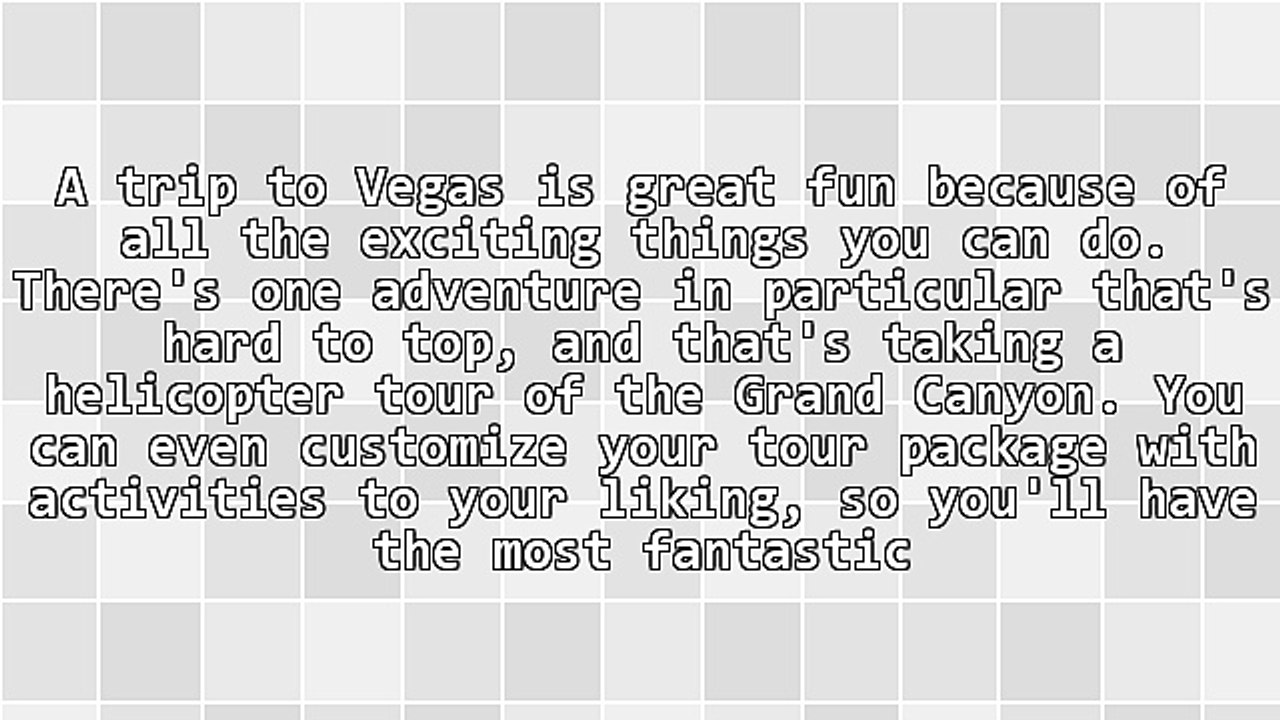 Las Vegas Helicopters Fly Daily to the Grand Canyon