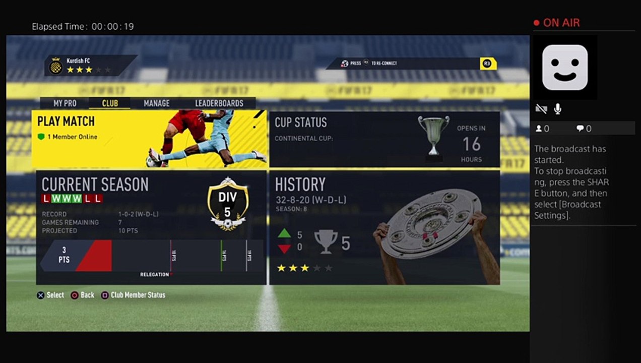Fifa 17 pro club