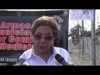 Programa de armas por municiones, por comidas y medicina en San Miguelito
