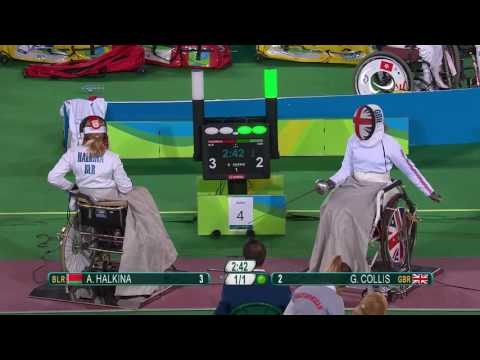 Wheelchair Fencing| HALKINA v COLLIS| Women’s Individual Epee A | Rio 2016 Paralympic Games