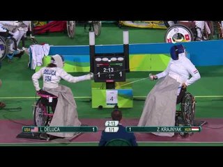 Wheelchair Fencing| DELUCA v KRAJNYAK | Women’s Individual Epee A | Rio 2016 Paralympic Games