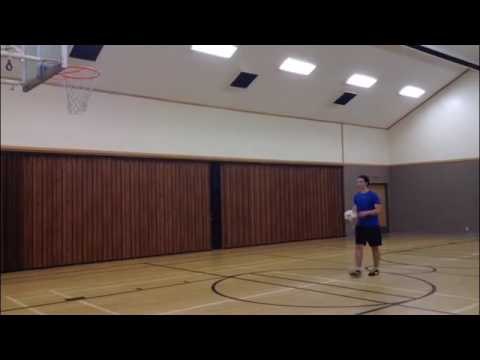Incredible Trick Shot Combines Soccer and Basketball Skills