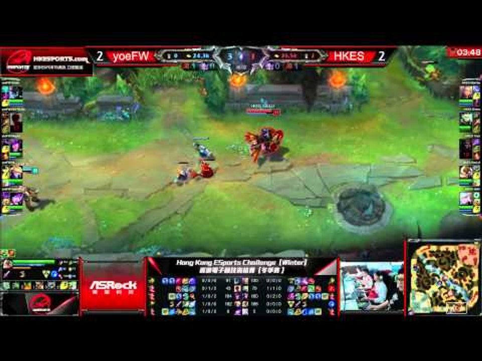 Hong Kong ESports Challenge 香港電子競技資格賽 Winter Playoffs Finals 冠軍賽 - yoeFW vs HKESports - Game 5