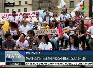 Colombia: campamento por la paz pide mantener cese bilateral al fuego