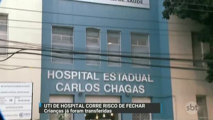 UTI pediátrica de hospital público corre risco de fechar por falta de dinheiro
