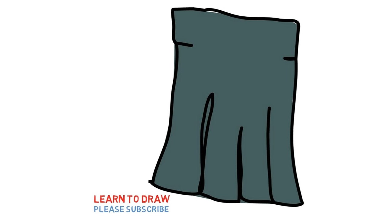 Easy Step For Kids How To Draw a Skirt