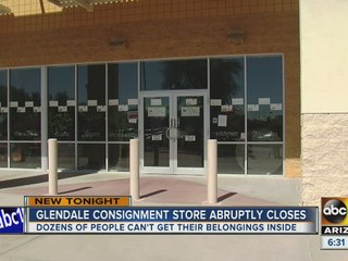Glendale consignment store closes with people’s stuff still inside