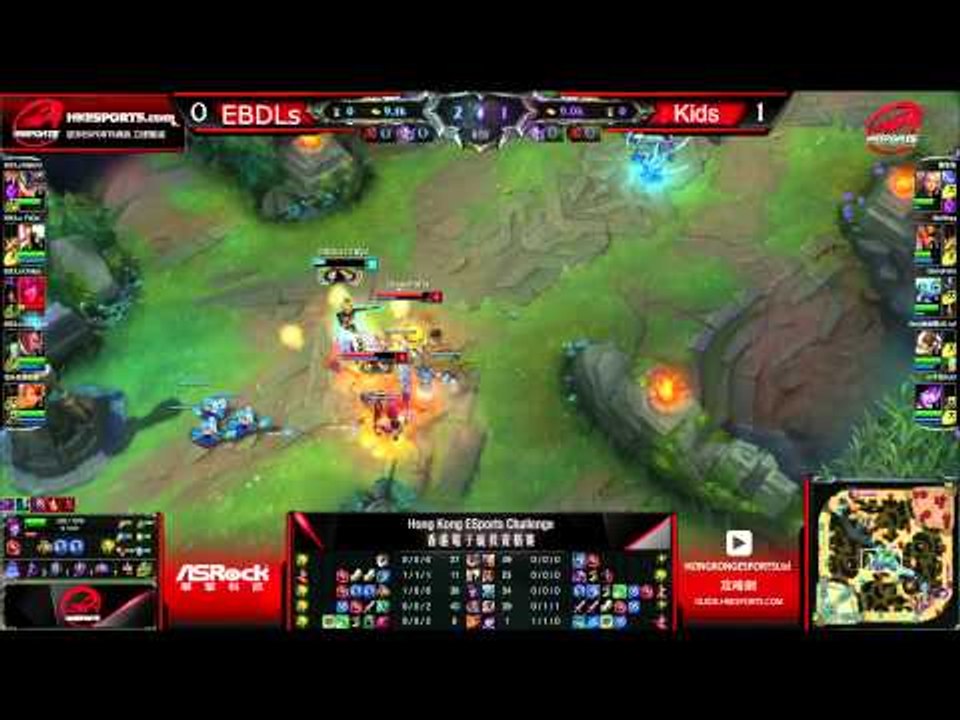 Hong Kong ESports Challenge 香港電子競技資格賽 第三雙週冠軍賽 就說屁孩很威猛 vs EBD.Ls - BO3 League of Legends - Game2