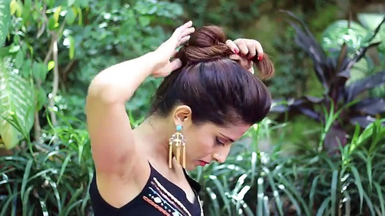 3 EASY Everyday Messy Bun Hairstyle for School, College,Work - Deepika Padukone- Indian Hairstyles