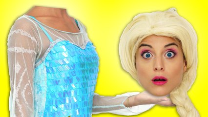 Frozen Elsa Loses her Head! Spiderman, Pink Spidergirl & Superman! Funny Superheroes Movie