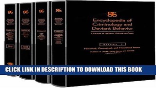 New Book Encyclopedia of Criminology and Deviant Behaviour