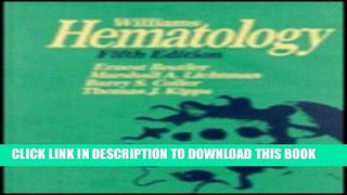 New Book Williams Hematology