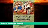 GET PDF  The Payment Order of Antiquity and the Middle Ages: A Legal History (Hart Monographs in