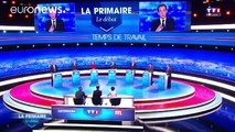 Sarkozy, blanco de las críticas en el primer debate de las primarias del centro-derecha francés