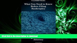 READ PDF What You Need To Know Before Filing Bankruptcy READ PDF FILE ONLINE