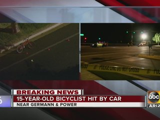 15-year-old bicyclist hit by car in Gilbert