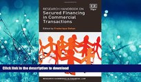 FAVORIT BOOK Research Handbook on Secured Financing in Commercial Transactions (Research Handbooks