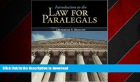 DOWNLOAD Introduction to the Law for Paralegals (McGraw-Hill Business Careers Paralegal Titles)