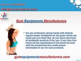Fitness Equipments Manufacturers in India