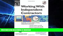FAVORITE BOOK  Working with Independent Contractors: The Employer s Legal Guide 