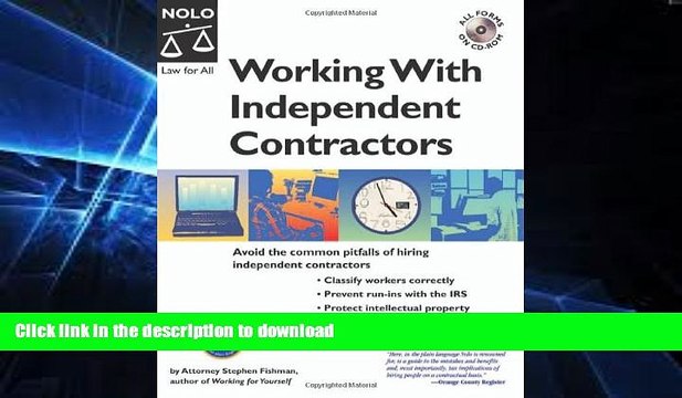 FAVORITE BOOK Working with Independent Contractors: The Employer s Legal Guide With CD with